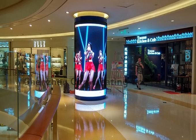 A cor completa feita sob encomenda interna de exposição de diodo emissor de luz P3 da boa vista curvada conduziu o módulo do sinal no shopping