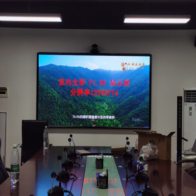 Da substituição video interna da parede do diodo emissor de luz 4K de Shenzhen P1.86 exposição de emenda do efeito de tela do LCD