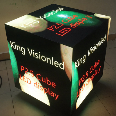 painéis de parede 4k video conduzidos internos P2.5 que anunciam o cubo de Rubik com ímãs