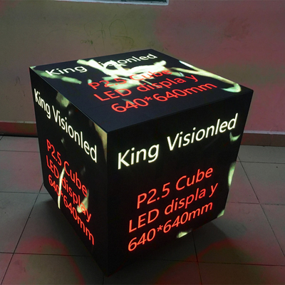 painéis de parede 4k video conduzidos internos P2.5 que anunciam o cubo de Rubik com ímãs