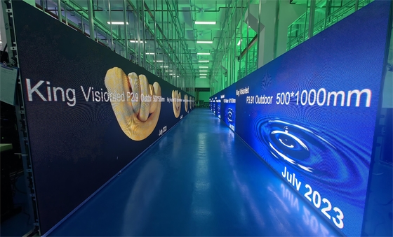 Placa de propaganda exterior P3.91 da tela da exposição do diodo emissor de luz da cor completa 500*1000 milímetro