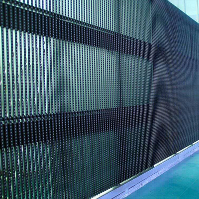 Janela de vidro transparente IC superior P3.9 P7.8mm da cortina da parede da tela conduzida